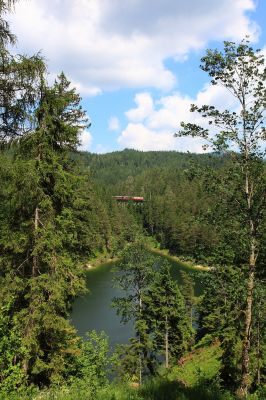 Mariazeller Bahn in der Landschaft
Der Gösingpendler auf dem Rückweg nach Mariazell auf dem Kuhgrabenviadukt.
Schlüsselwörter: 1099 , 004 , Gösingpendler , Kuhgrabenviadukt