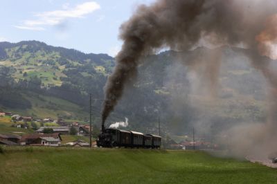 G 3/4 - 1 "Rhätia" auf der kurzen Rampe vor Fideris
Schlüsselwörter: g , 3/4 , 34 , rhätia