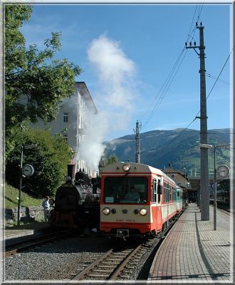 5090.02 lässt im Sommer 2007 399.01 im Schatten stehen.
Schlüsselwörter: Zell am See , 399 , 01 , 5090 , 02