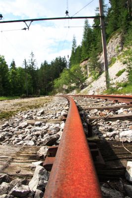 Erlaufklause
diese Detailaufnahme mit verspielter Perspektive zeigt das Ausweichgleis in Erlaufklause.
Schlüsselwörter: Mariazellerbahn , Erlaufklause