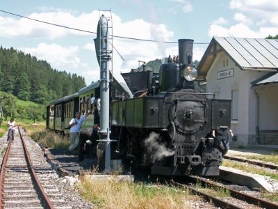 Ybbsthalbahn 24.6.07
Wasserfassen in Pfaffenschlag
