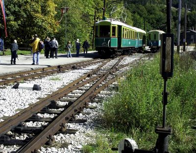 Alles einsteigen !
Schlüsselwörter: Tw 1 , Höllentalbahn , Bw 21